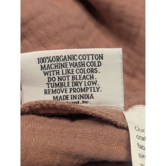 Quince 100% Organic Cotton Airy Gauze Duvet Cover 3PC Set  Clay King/Cal -NEW- - Picture 6 of 8